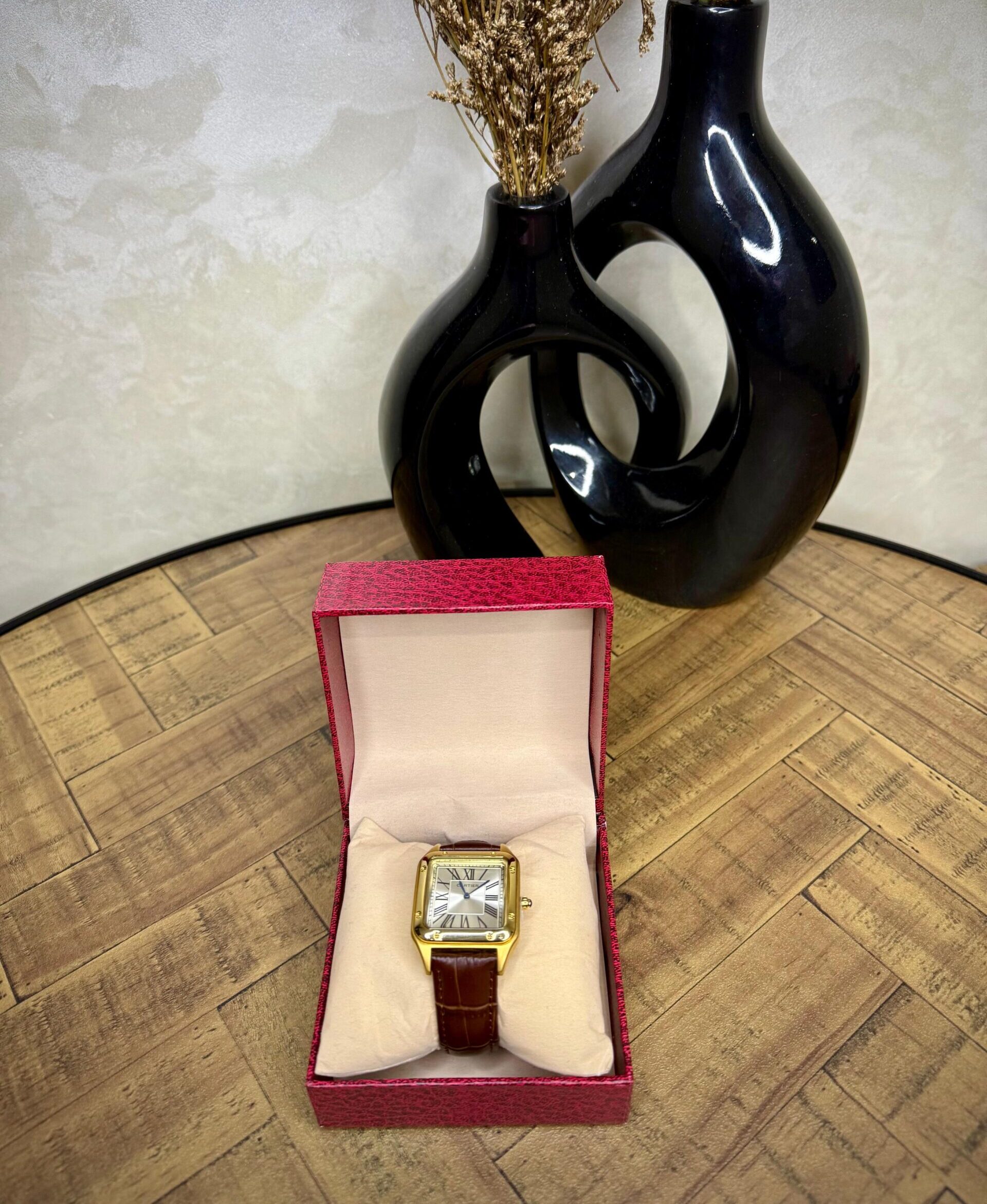 Montre Cartier Cuir Boite Simple