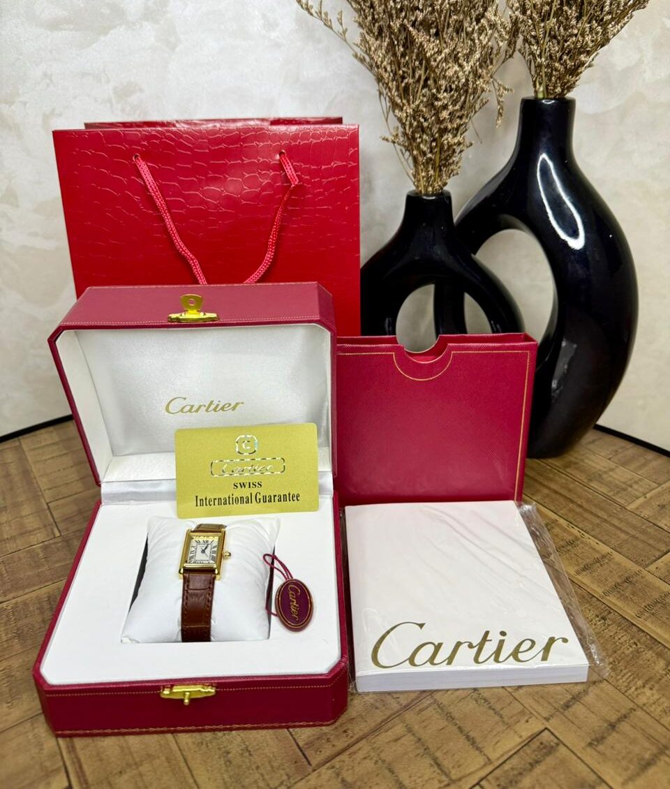 Montre Cartier Cuir Avec Packaging Complet