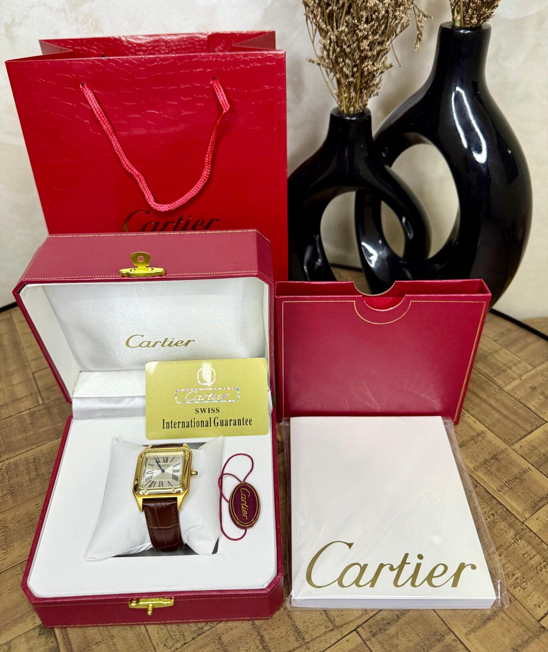 Montre Cartier Cuir Avec Packaging Complet